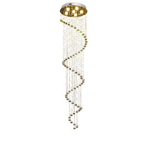 Modern Crystal Long Pendant Lamp
