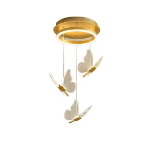 Modern Style Butterfly Bedroom Bar Chandelier