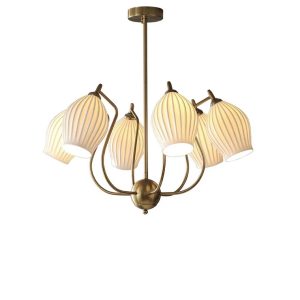 Medieval-style Ceramic Chandelier