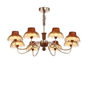 Retro Mela Color Walnut Chandlelier